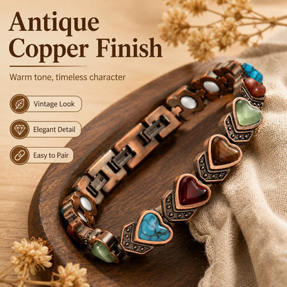 Distinctive Copper Bracelet for Women, Pure Copper Magnetic