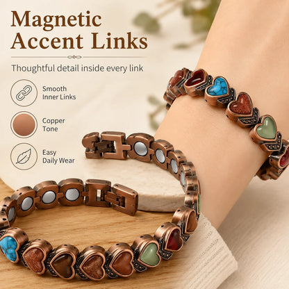 Distinctive Copper Bracelet for Women, Pure Copper Magnetic