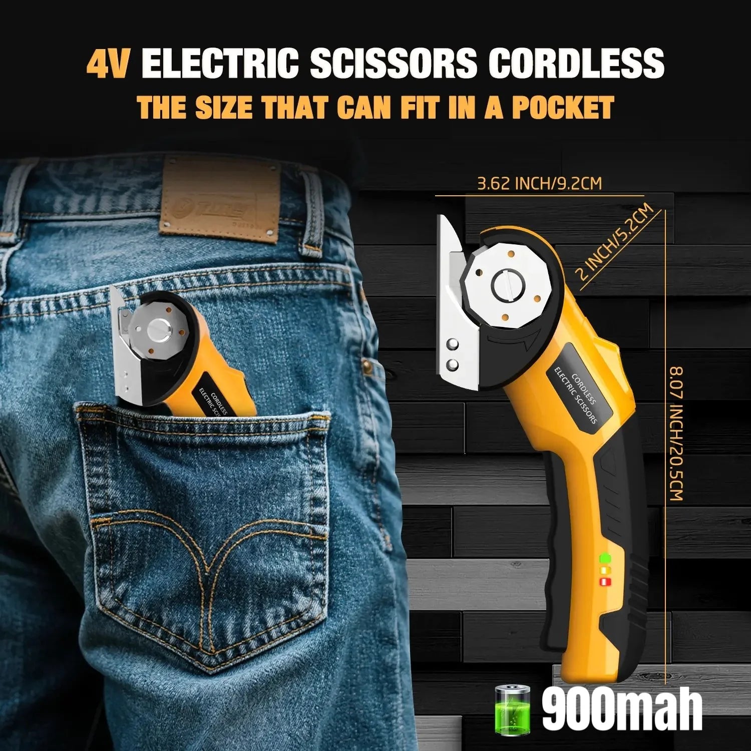 Decorative Cordless Electric Scissors 4V – Rechargeable Heavy Duty