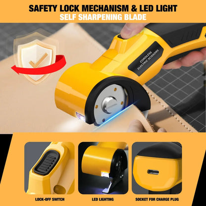 Decorative Cordless Electric Scissors 4V – Rechargeable Heavy Duty