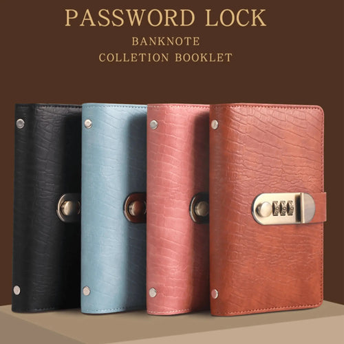 Space-Saving A6 Savings Notebook with Lock - Budget Planner &