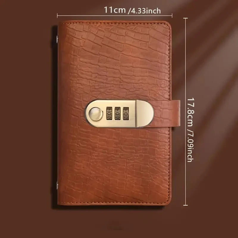 Space-Saving A6 Savings Notebook with Lock - Budget Planner &