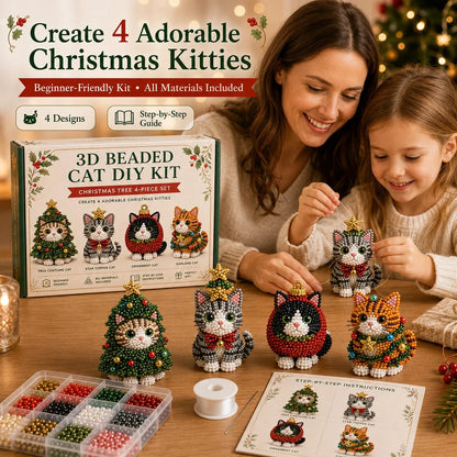 Hands-On Create Your Own 3D Beaded Cats – Beginner-Friendly DIY