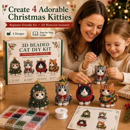 Hands-On Create Your Own 3D Beaded Cats – Beginner-Friendly DIY