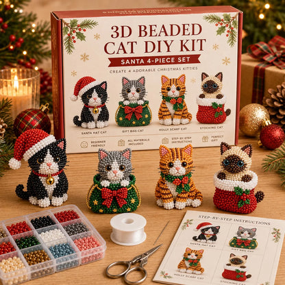 Hands-On Create Your Own 3D Beaded Cats – Beginner-Friendly DIY