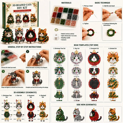 Hands-On Create Your Own 3D Beaded Cats – Beginner-Friendly DIY