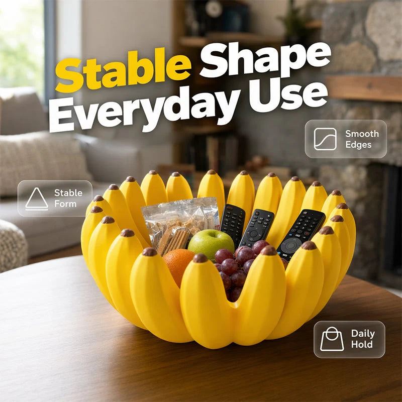 Purpose-Built Creative Banana Shape Fruit Bowl for Everyday Use