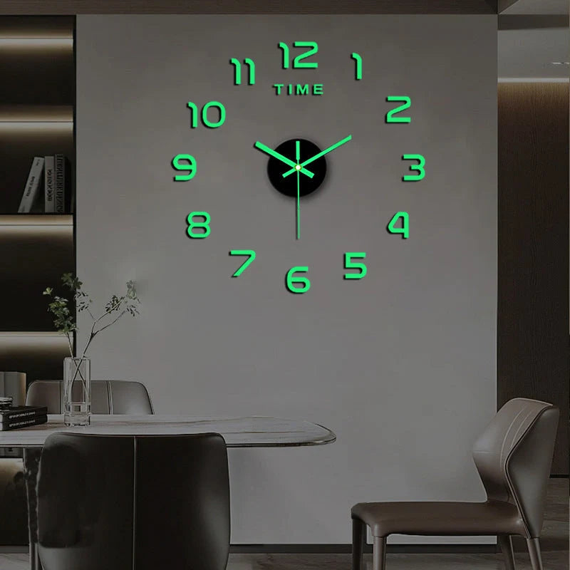 Purpose-Built DIY 3D Acrylic Digital Wall Clock for Everyday Use