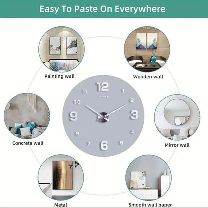 Purpose-Built DIY 3D Acrylic Digital Wall Clock for Everyday Use