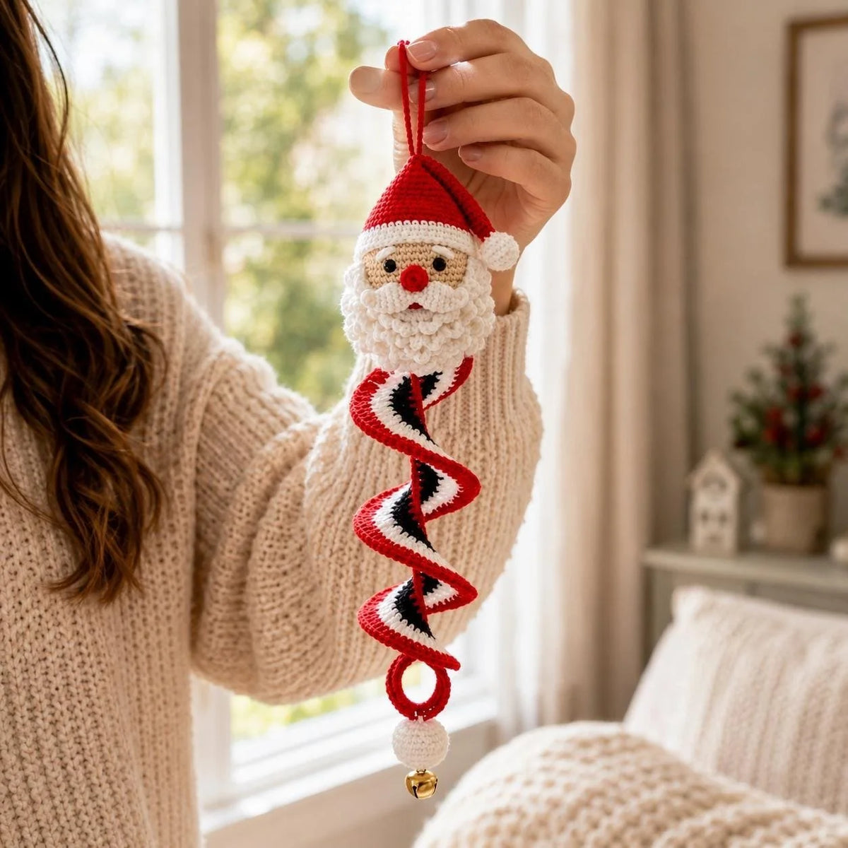 Hands-On Crochet Snowman Spiral Oranment DIY Kit for Creative Play