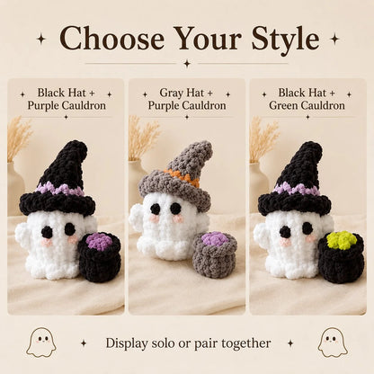 Purpose-Built Crochet Witch Ghost Decor – Cute, Cozy &