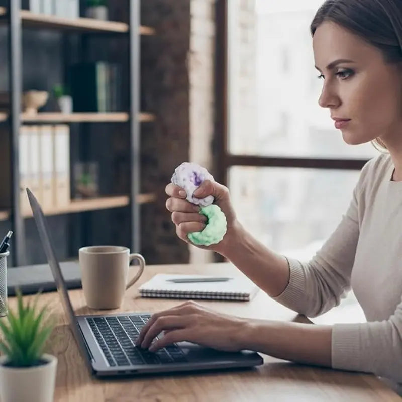 Soft Crunch-Texture Squeeze Balls for Calming Hands