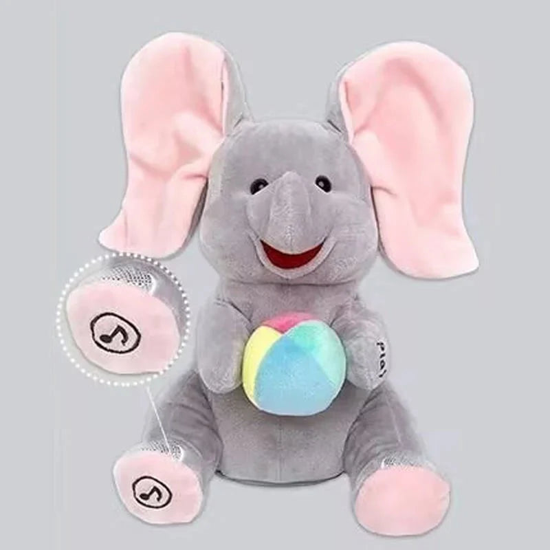 Purpose-Built Cute Hide And Seek Elephant Plush Doll for Everyday Use
