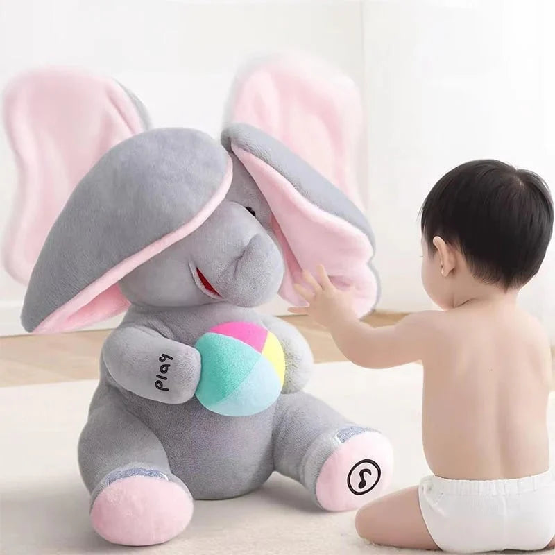 Purpose-Built Cute Hide And Seek Elephant Plush Doll for Everyday Use