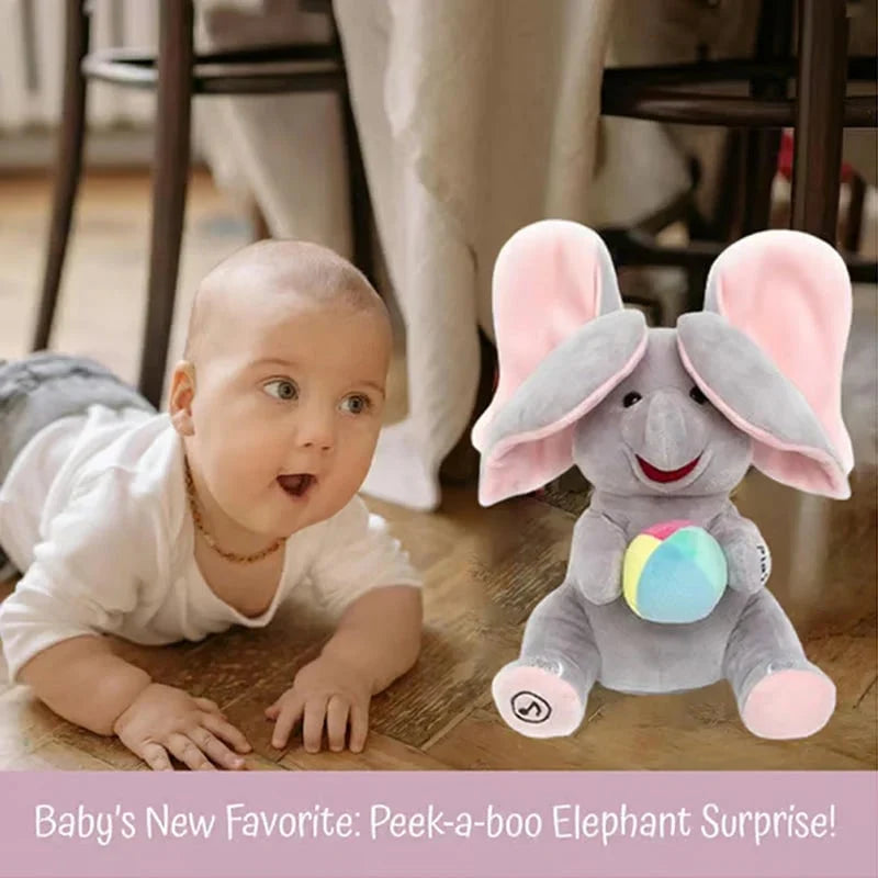 Purpose-Built Cute Hide And Seek Elephant Plush Doll for Everyday Use
