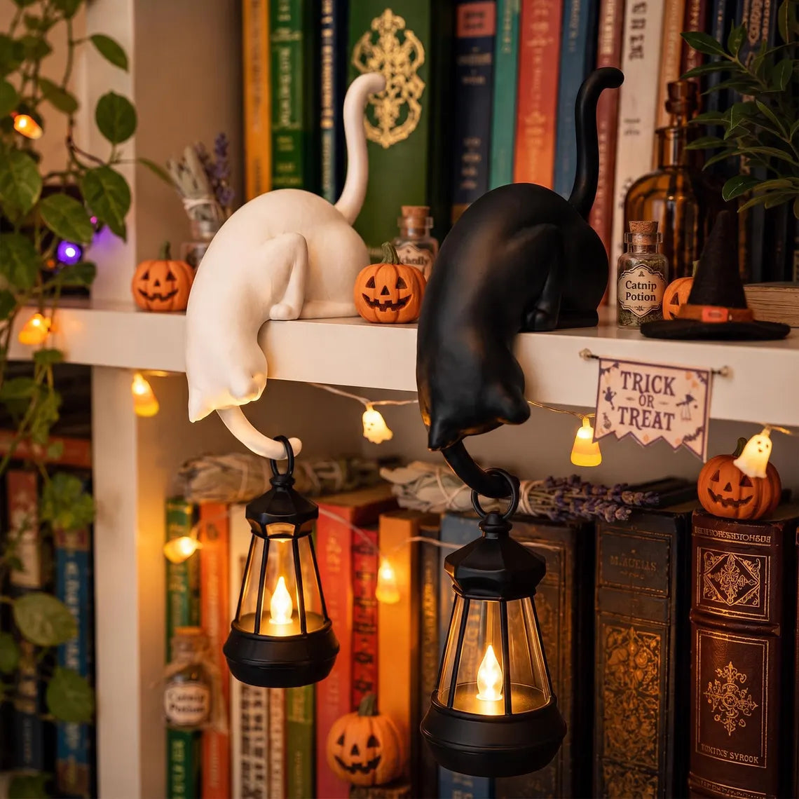 Space-Saving Cute Cat Hook Shelf Decor for Organized Storage
