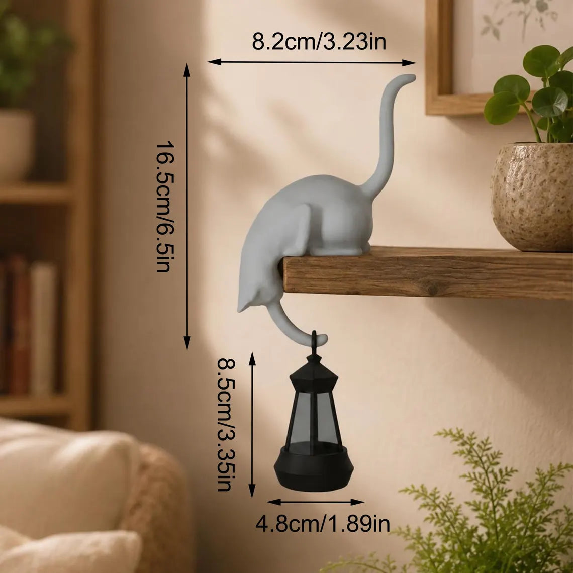 Space-Saving Cute Cat Hook Shelf Decor for Organized Storage