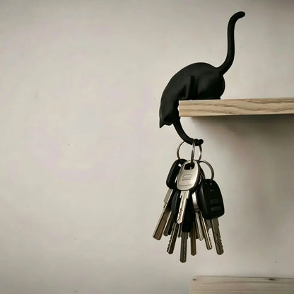 Space-Saving Cute Cat Hook Shelf Decor for Organized Storage
