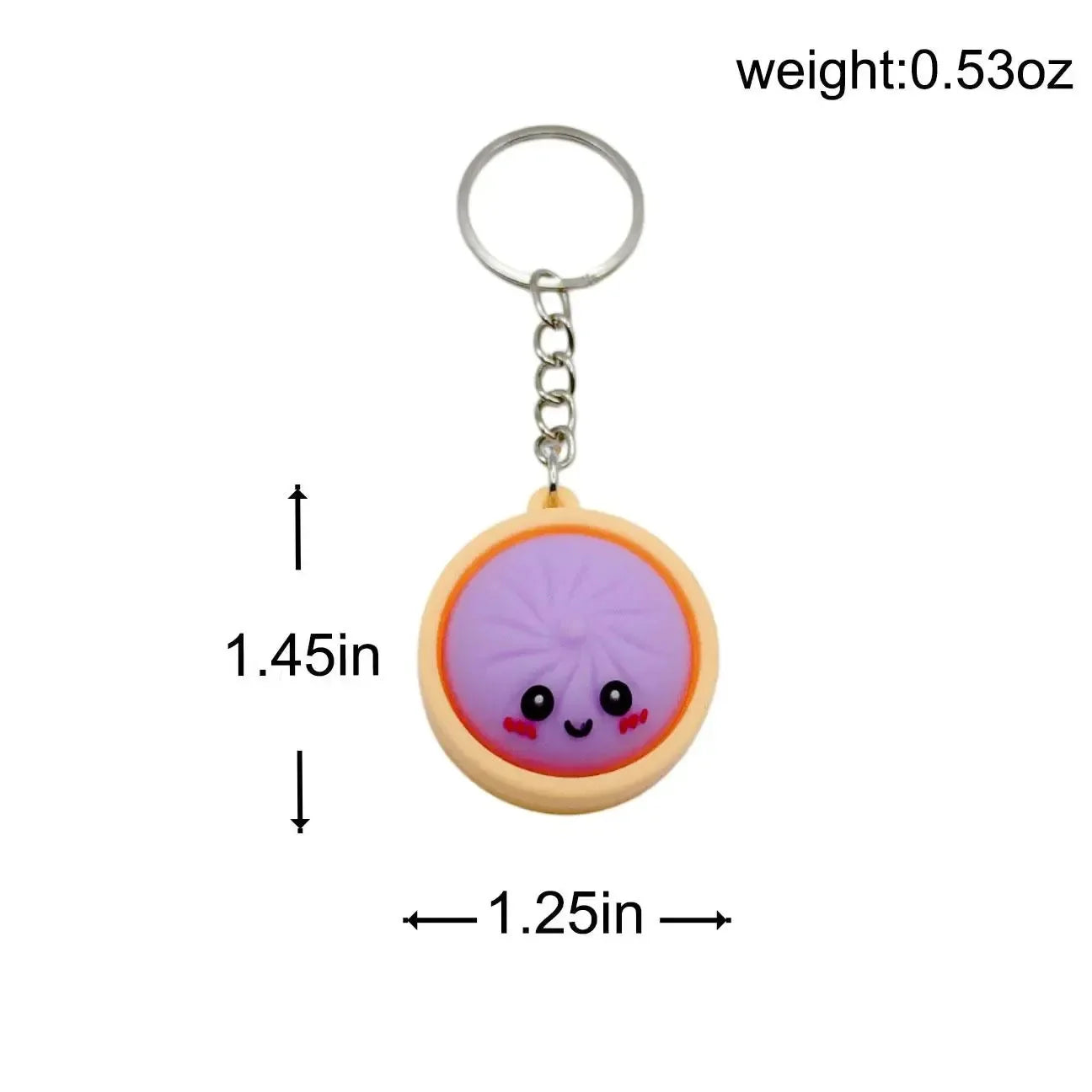 Purpose-Built Cute Dumpling Pressable Fidget Keychain – Adorable