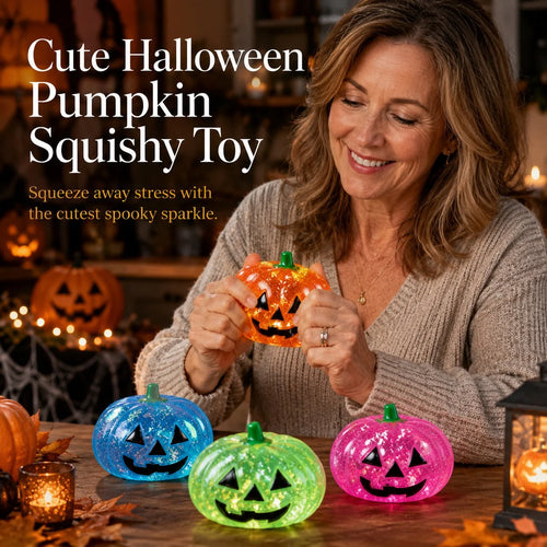 Hands-On Cute Pumpkin Squishy Toy for Creative Play