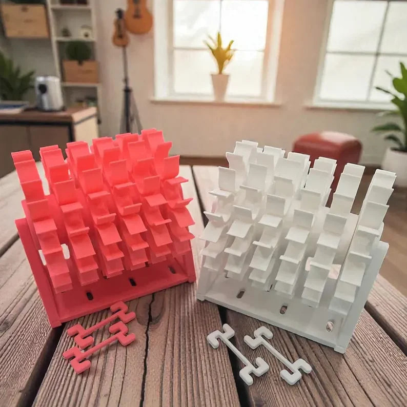 Space-Saving Rotating Bobbin Thread Organizer for Organized Storage