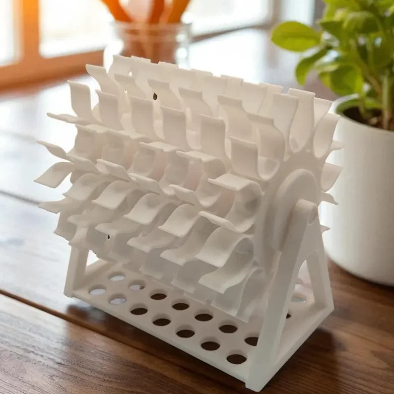 Space-Saving Rotating Bobbin Thread Organizer for Organized Storage