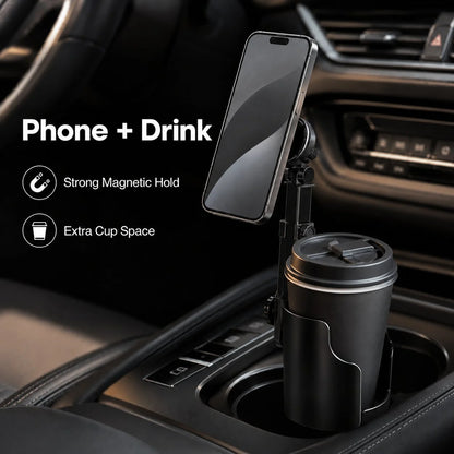 Vehicle-Ready Car Cup Holder Phone Mount – 360° adjustable, strong