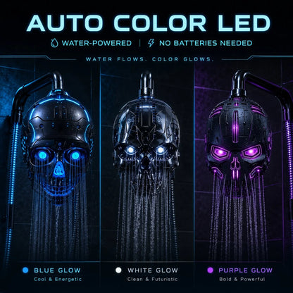 Purpose-Built Cyber Mecha Skull Color Changing LED Pressure Boost