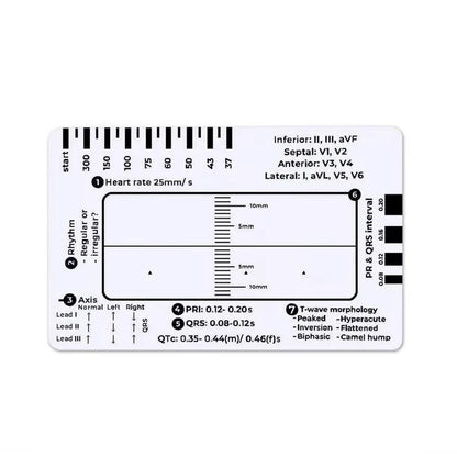 Purpose-Built ECG 7 Step Ruler for Everyday Use