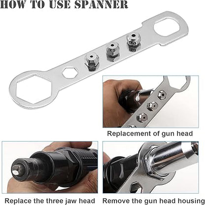 Hands-On Professional Electric Rivet Gun Adapter Kit for Creative Play