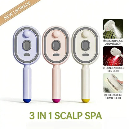 Convenient Electric Spray Air Cushion Massage Comb for Everyday Setup