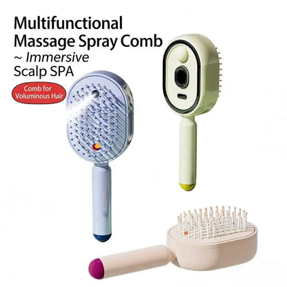 Convenient Electric Spray Air Cushion Massage Comb for Everyday Setup