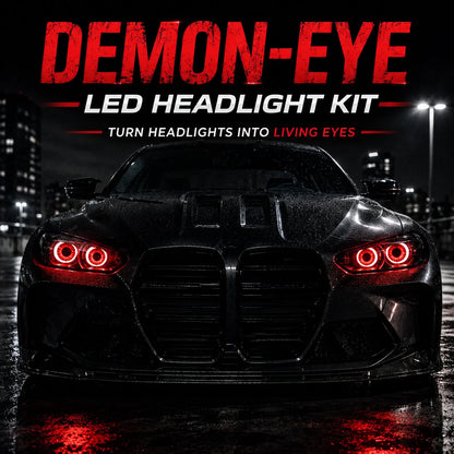 Decorative Demon-Eye LED Headlight Kit-2 pcs for Focused Lighting