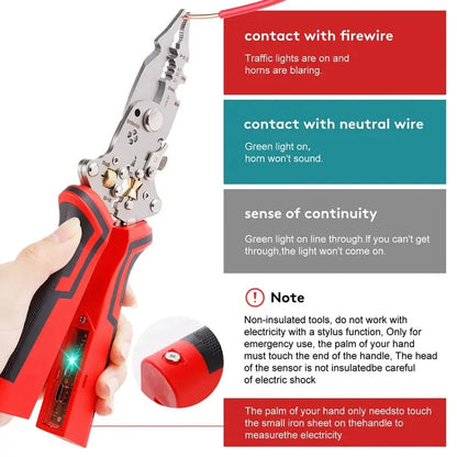 Vehicle-Ready 16 in 1 Wire Stripper Twister for Cutting and Pulling
