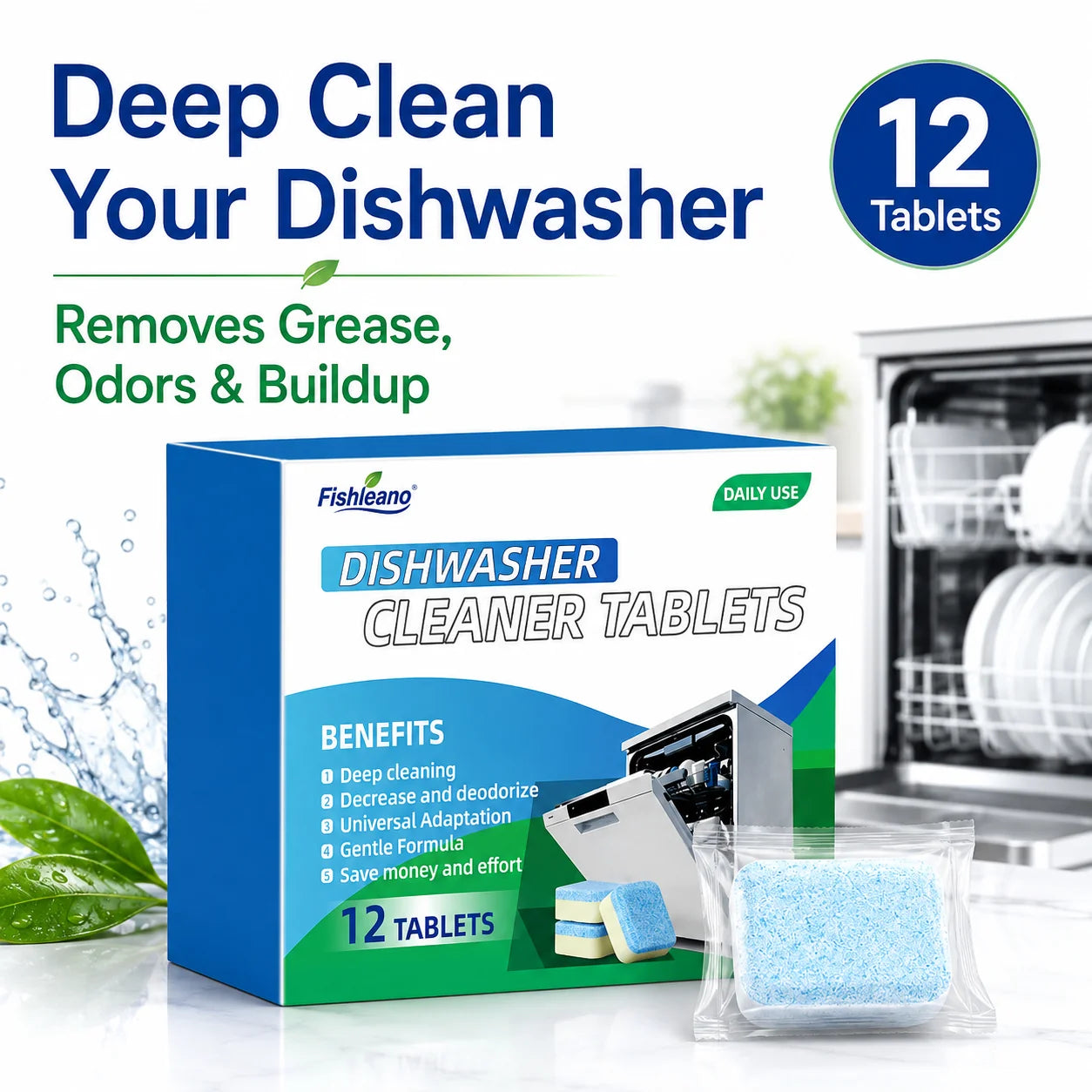 Easy-Care Dishwasher Cleaner Tablets – Deep Clean Made