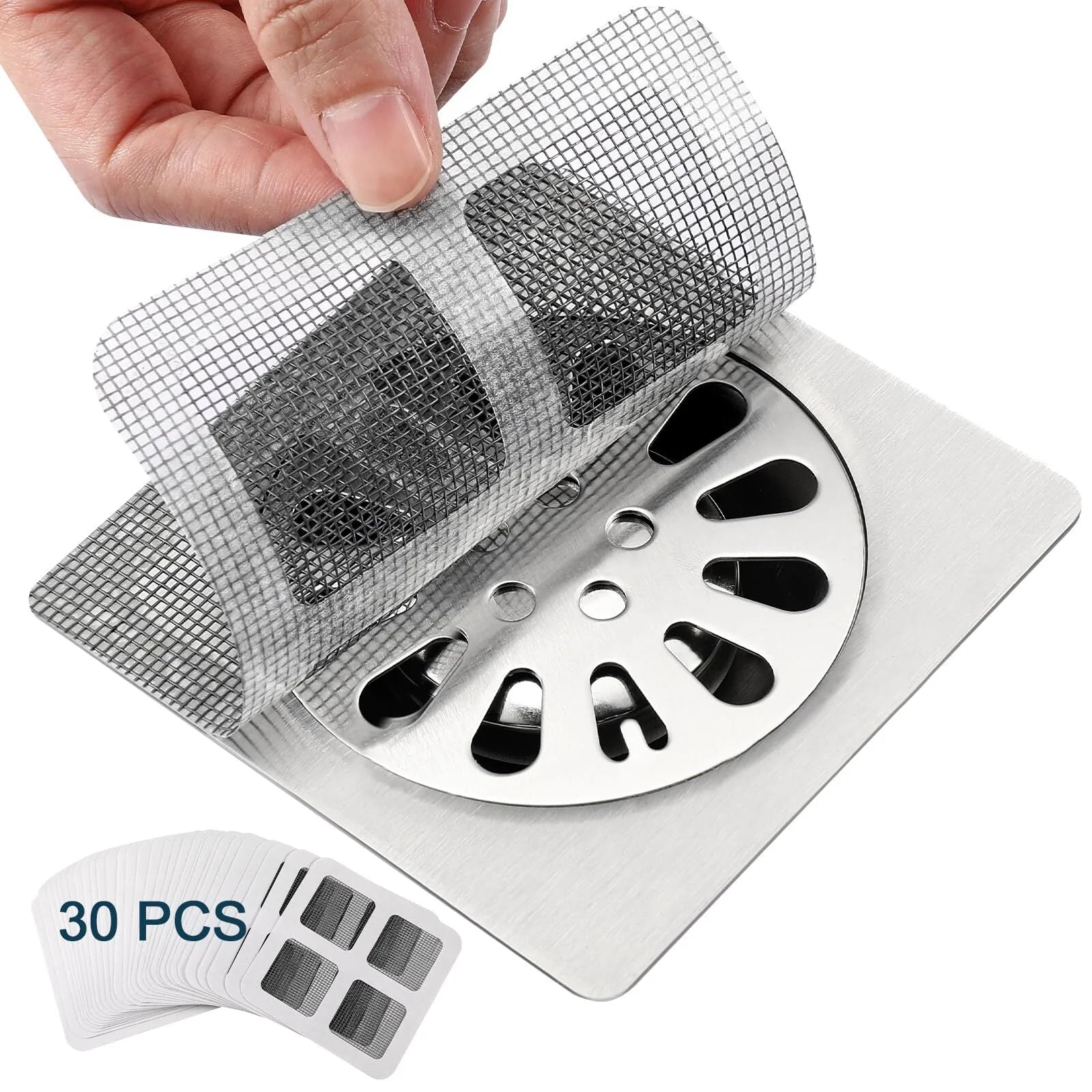 Task-Ready Disposable Drain Hair Catcher Mesh Stickers for Home Upkeep