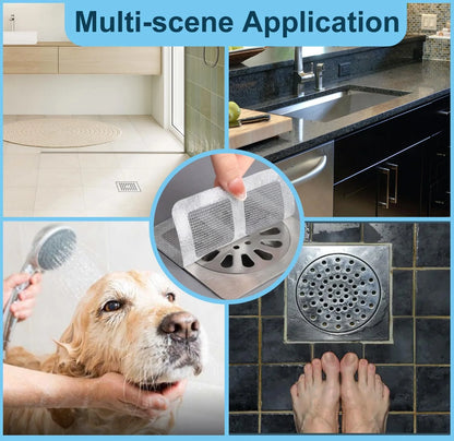 Task-Ready Disposable Drain Hair Catcher Mesh Stickers for Home Upkeep