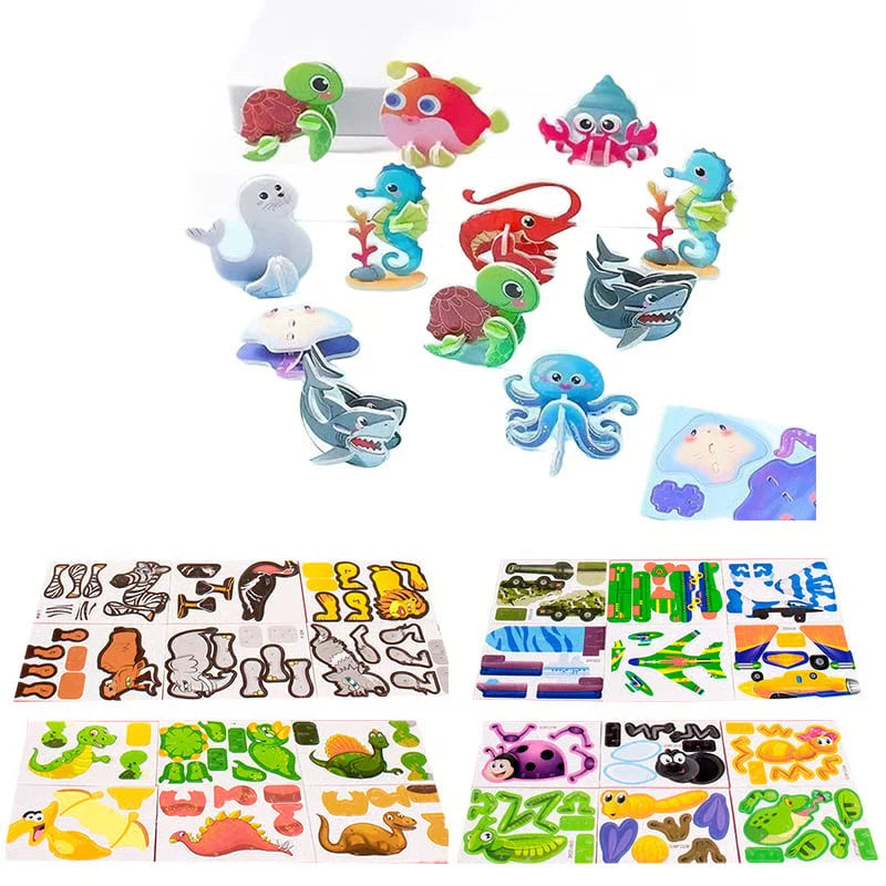 Hands-On DIY 3D Creative Insect Paper Jigsaw Puzzle, Screen
