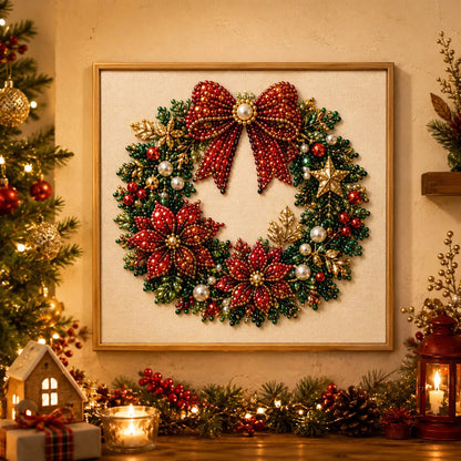 Framed Pearl Mosaic Craft Kit Designed for First-Time Makers