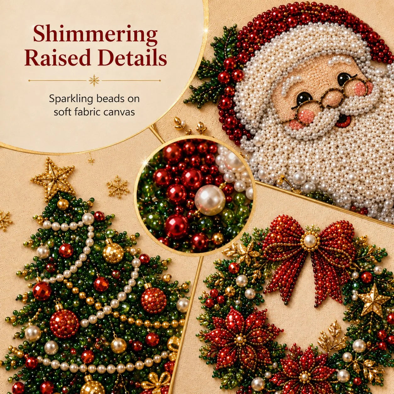 Framed Pearl Mosaic Craft Kit Designed for First-Time Makers