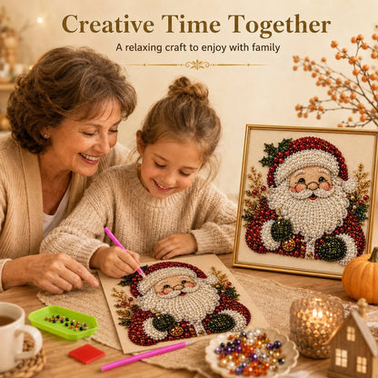 Framed Pearl Mosaic Craft Kit Designed for First-Time Makers