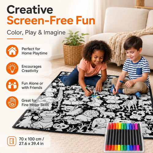 Purpose-Built DIY Doodle Blanket – Color, Create & Make It Uniquely