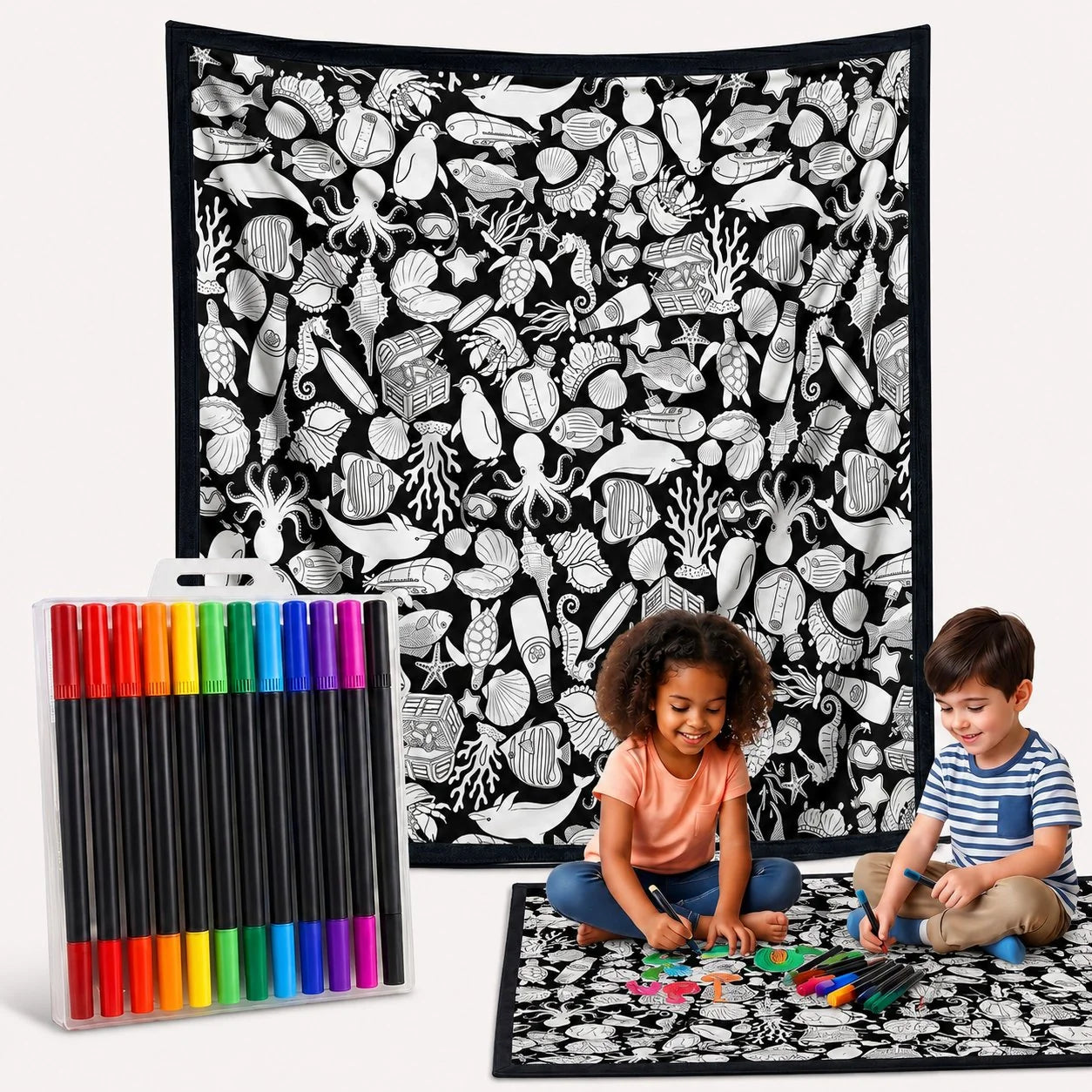 Purpose-Built DIY Doodle Blanket – Color, Create & Make It Uniquely