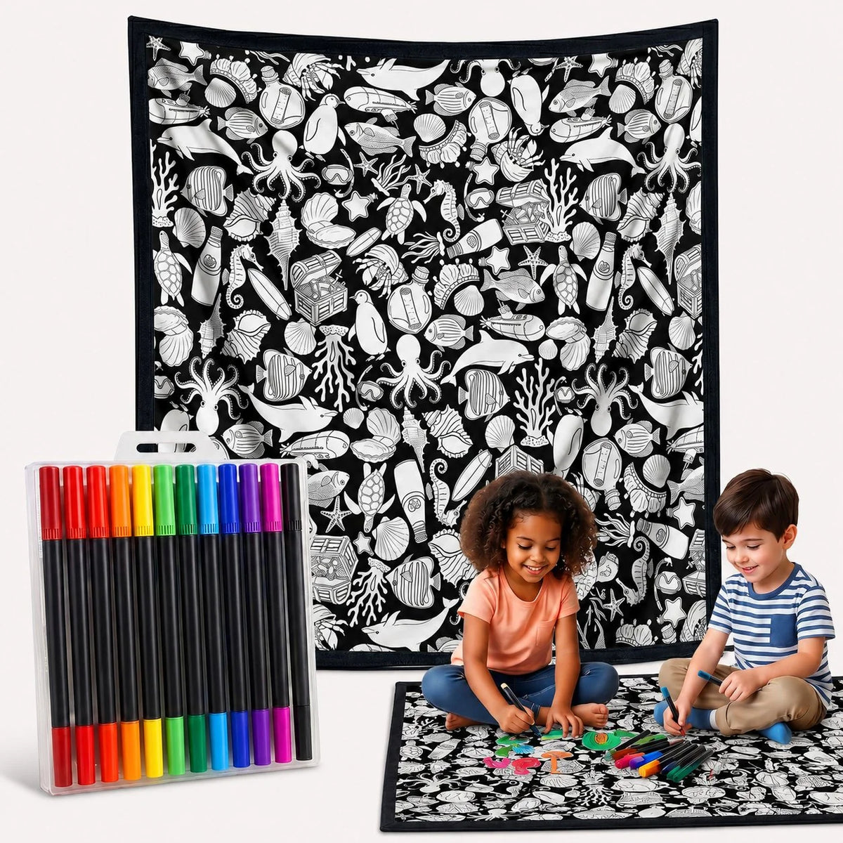 Purpose-Built DIY Doodle Blanket – Color, Create & Make It Uniquely