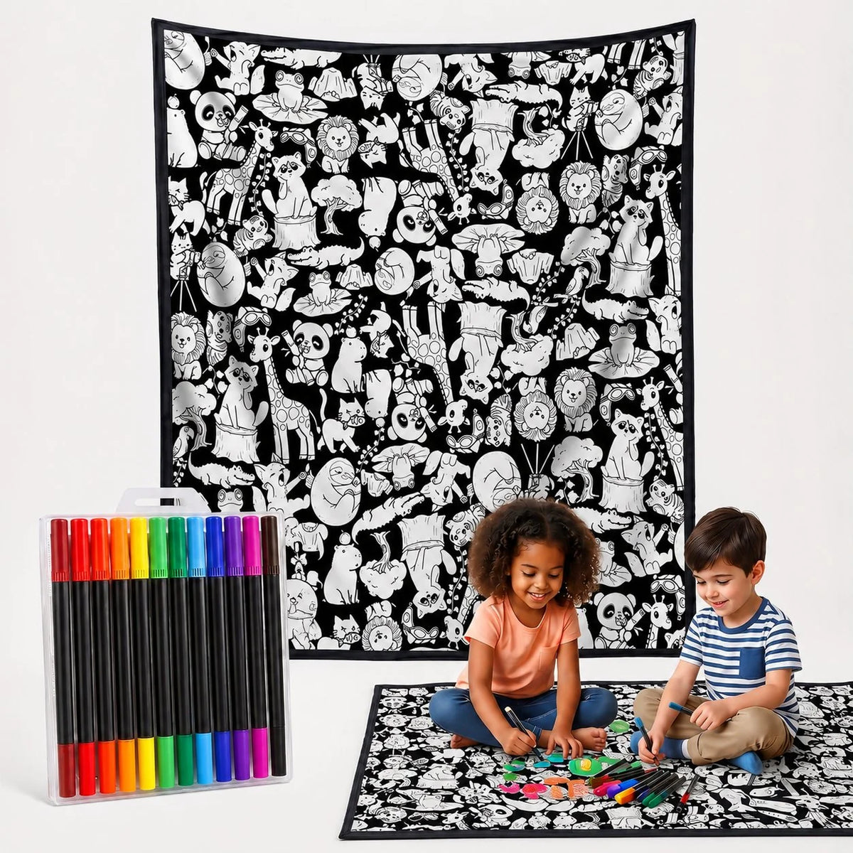 Purpose-Built DIY Doodle Blanket – Color, Create & Make It Uniquely