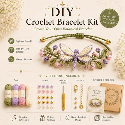 Hands-On DIY Nature-Inspired Crochet Bracelet Kit for Creative Play