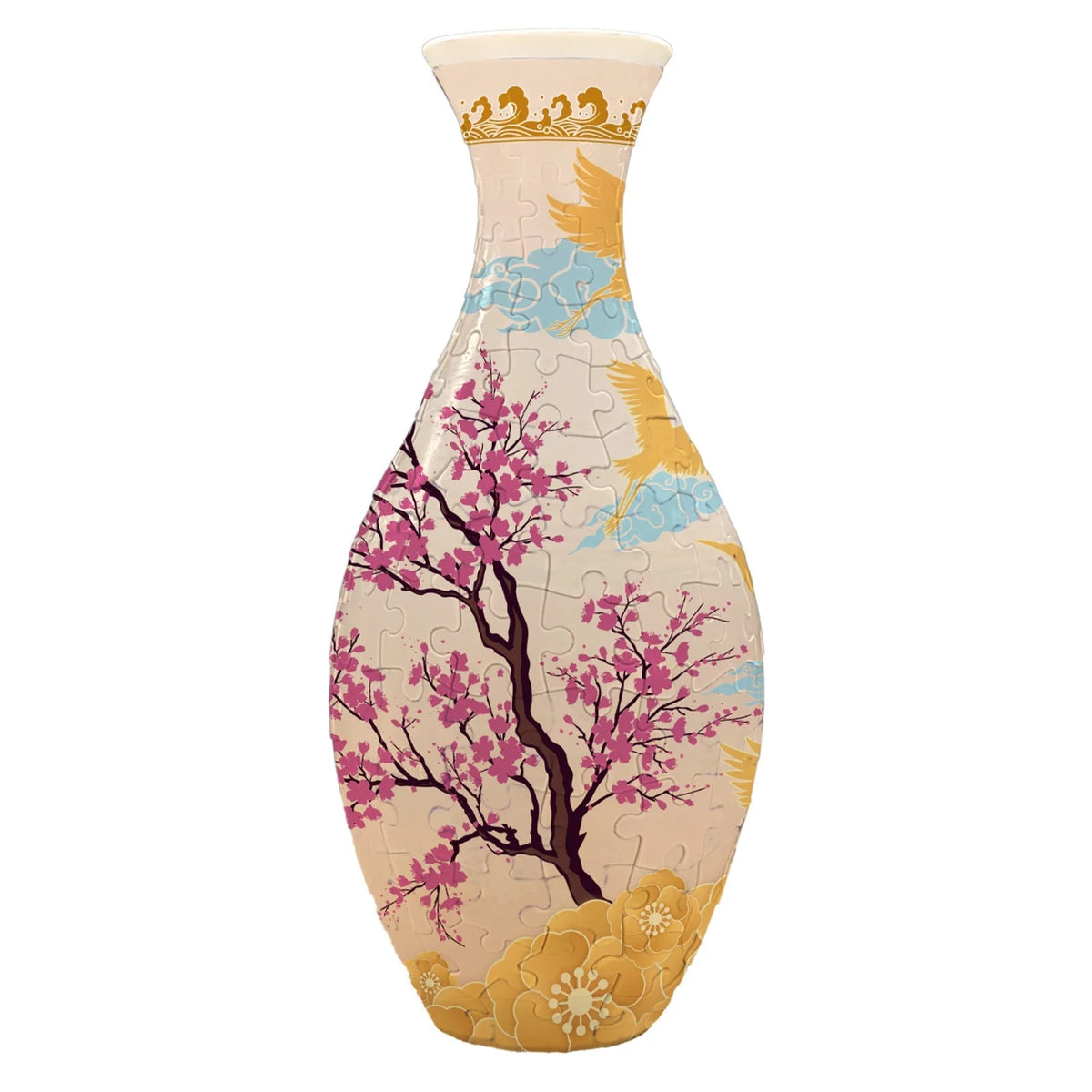 Hands-On DIY Puzzle Flower Vase for Creative Play