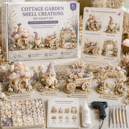 Hands-On DIY Seashell Craft Kit – Create Ocean-Inspired Shell Figures