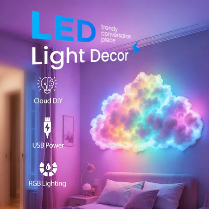 Decorative DIY USB-Powered Thundercloud LED Light