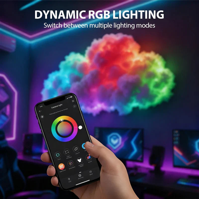 Decorative DIY USB-Powered Thundercloud LED Light